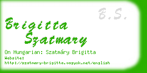 brigitta szatmary business card